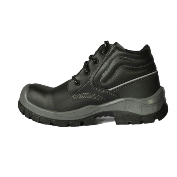 NEW MENS SAFETY WORK BOOTS- IMPACT & SLIP RESISTANT, WATERPROOF | BLACK SIZE 9.5 - Picture 2 of 9